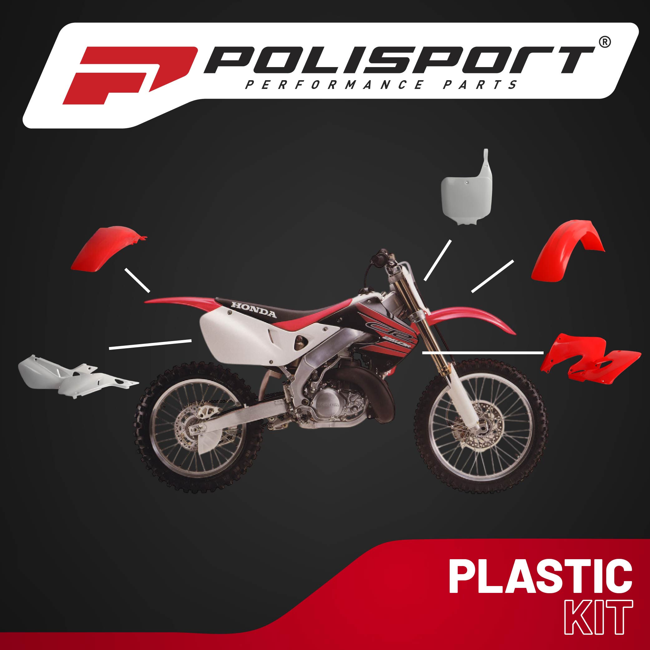 Restyle Kit Cr125 Aftermarket Parts Polisport Honda Restyle