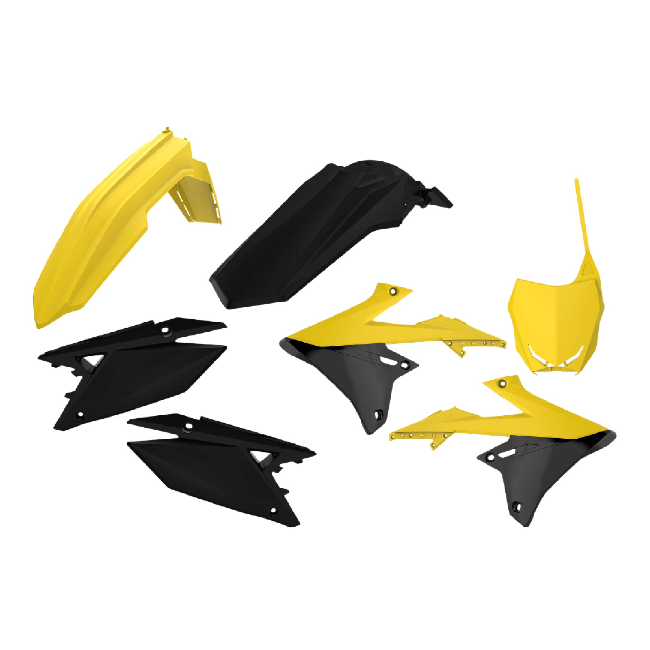 Polisport MX Plastic Kit for Suzuki RMZ 250 (2019-24) Motocross