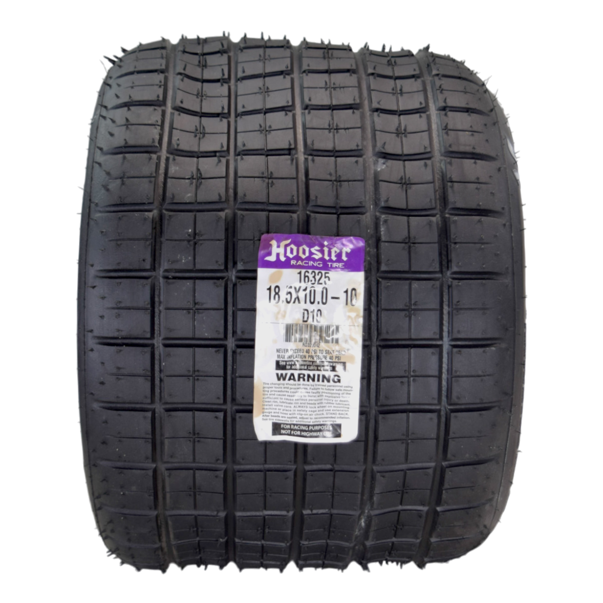Hoosier Flat Track & TT Tires 18.5X10.0-10 CB D10 with Hoosier