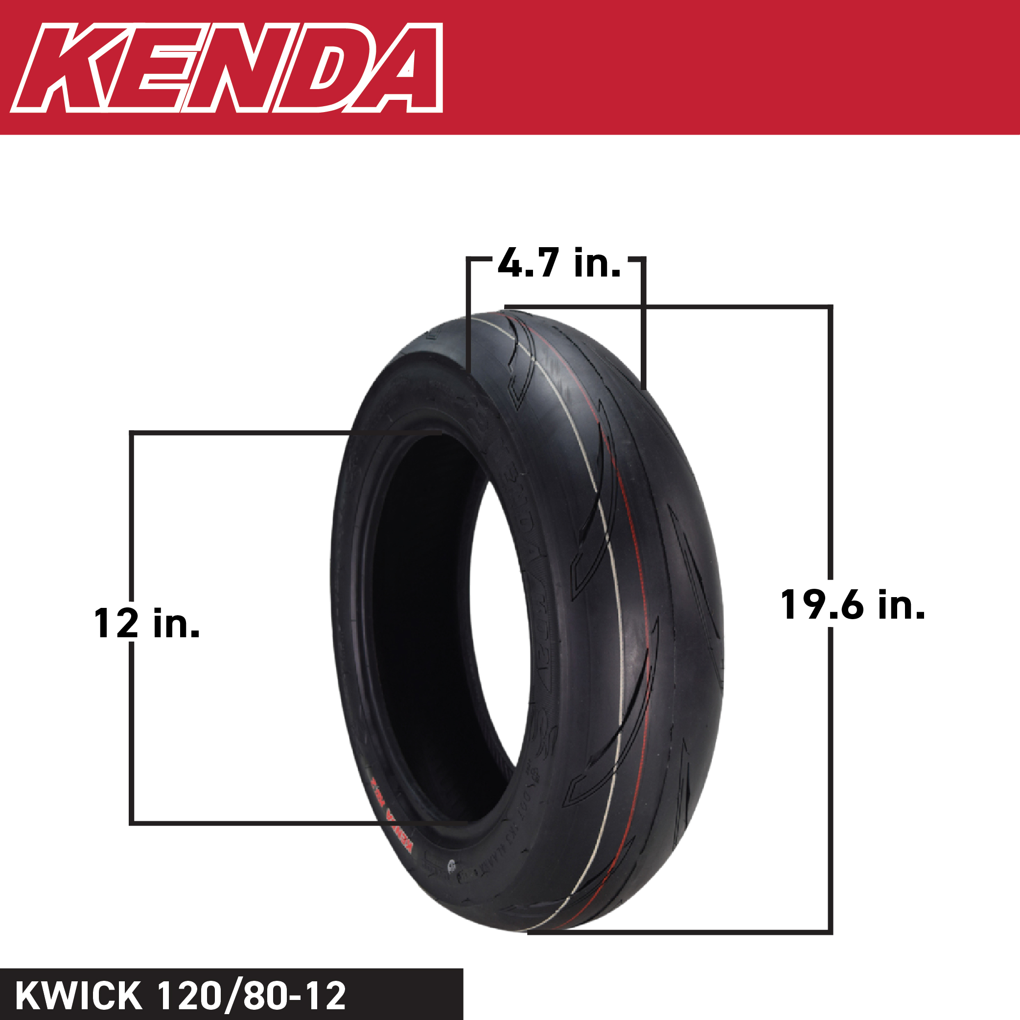 Pneu Kenda 24 X 1 (25-520) K191 Concept N 60 TPI – Neuf