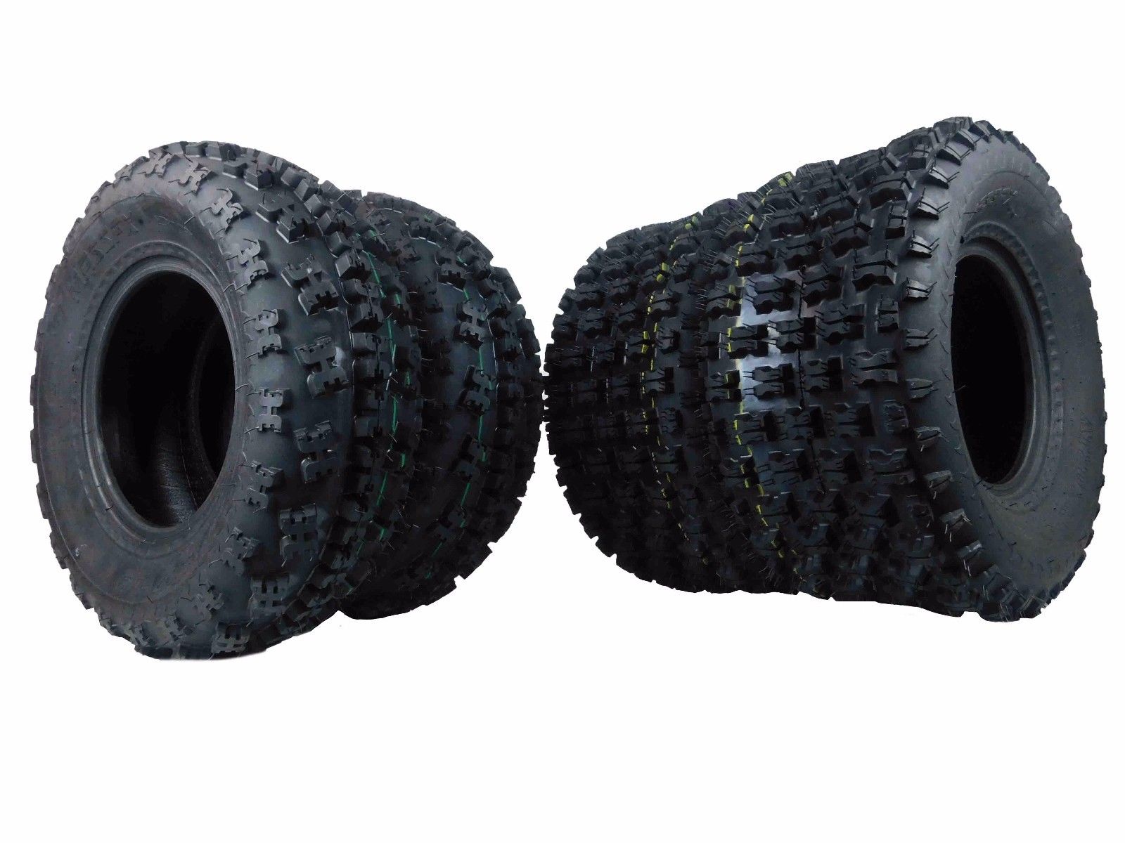 21x7-10 & 20x10-9 ATV TIRE SET (All 4 Tires) Kawasaki KFX400 450R