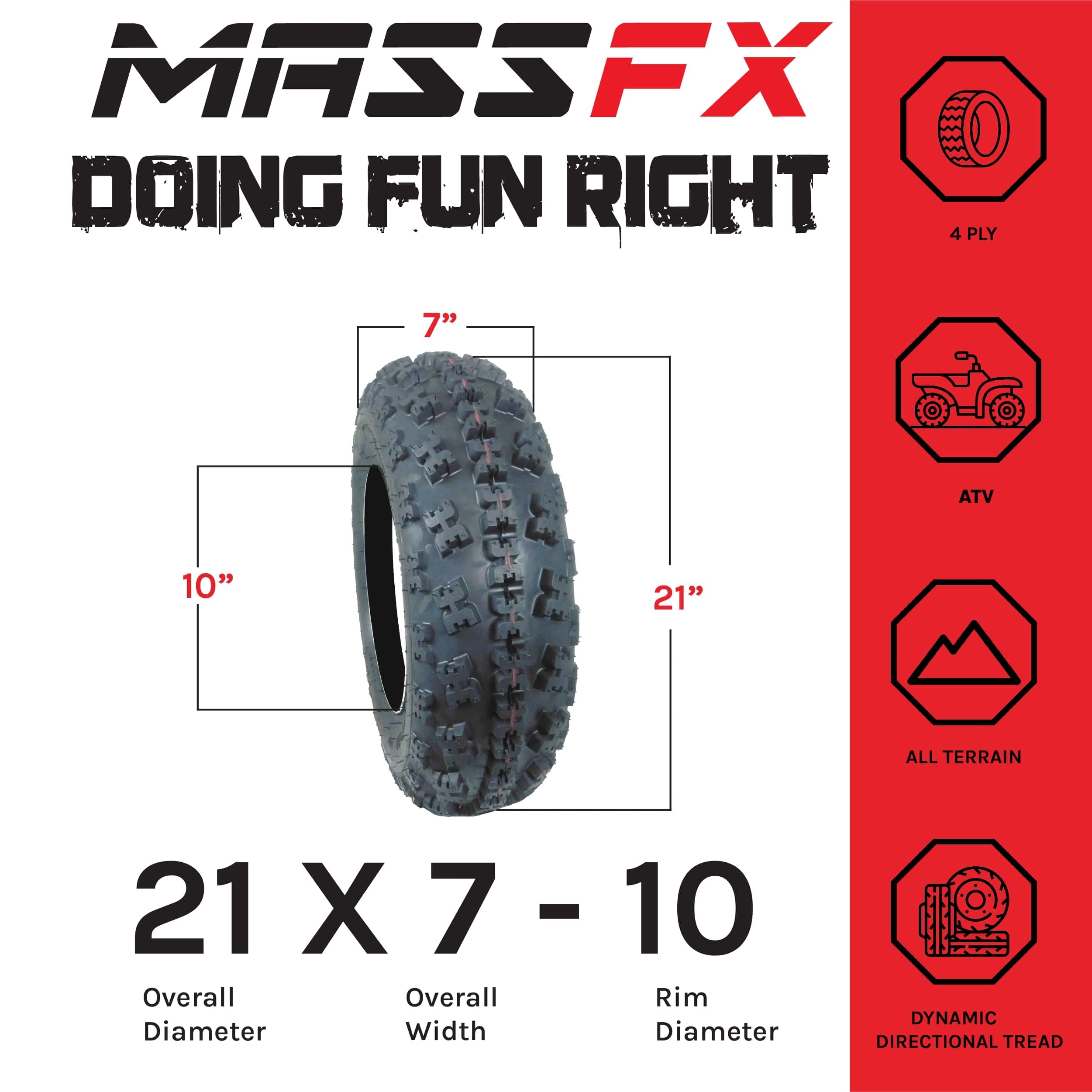 New KAWASAKI KXT 250 Tecate-4 1987-1988 MASSFX Sports Tires 21x7