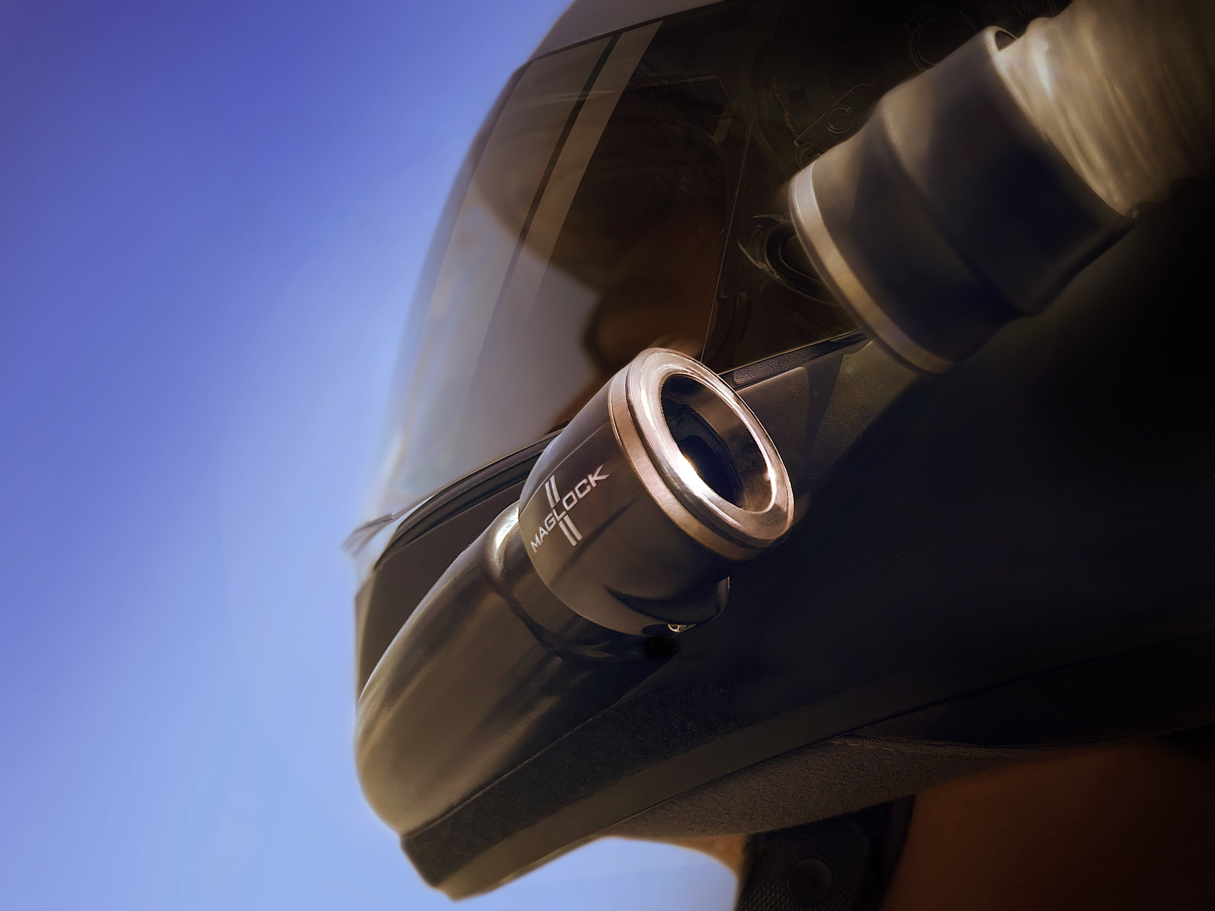 Maglock Magnetic Forced Air Helmet Connector with Safe Quick Connect & Detach - Picture 7 of 8