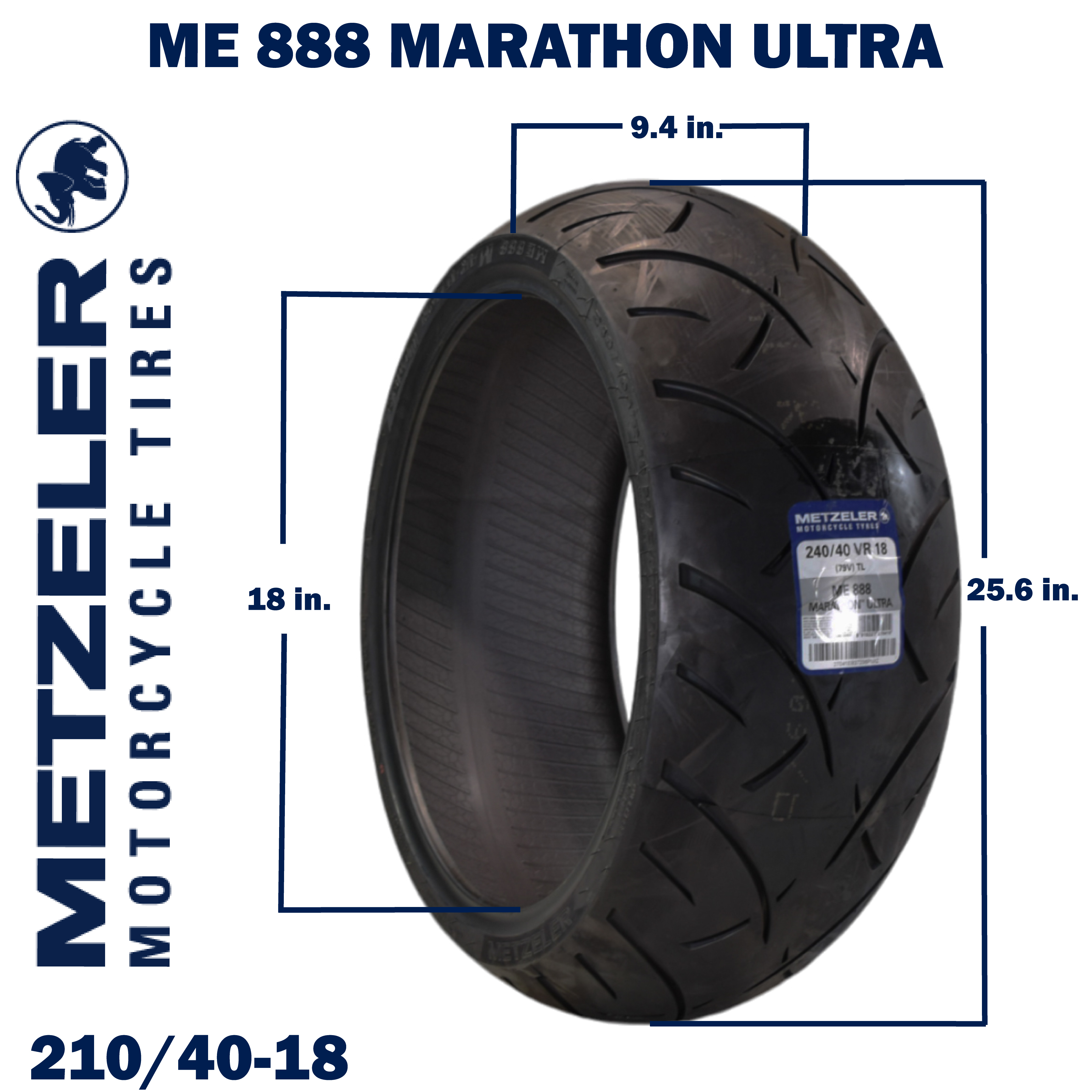 Metzeler ME 888 Marathon Ultra Rear 240/40R18 79V Motorcycle Tire