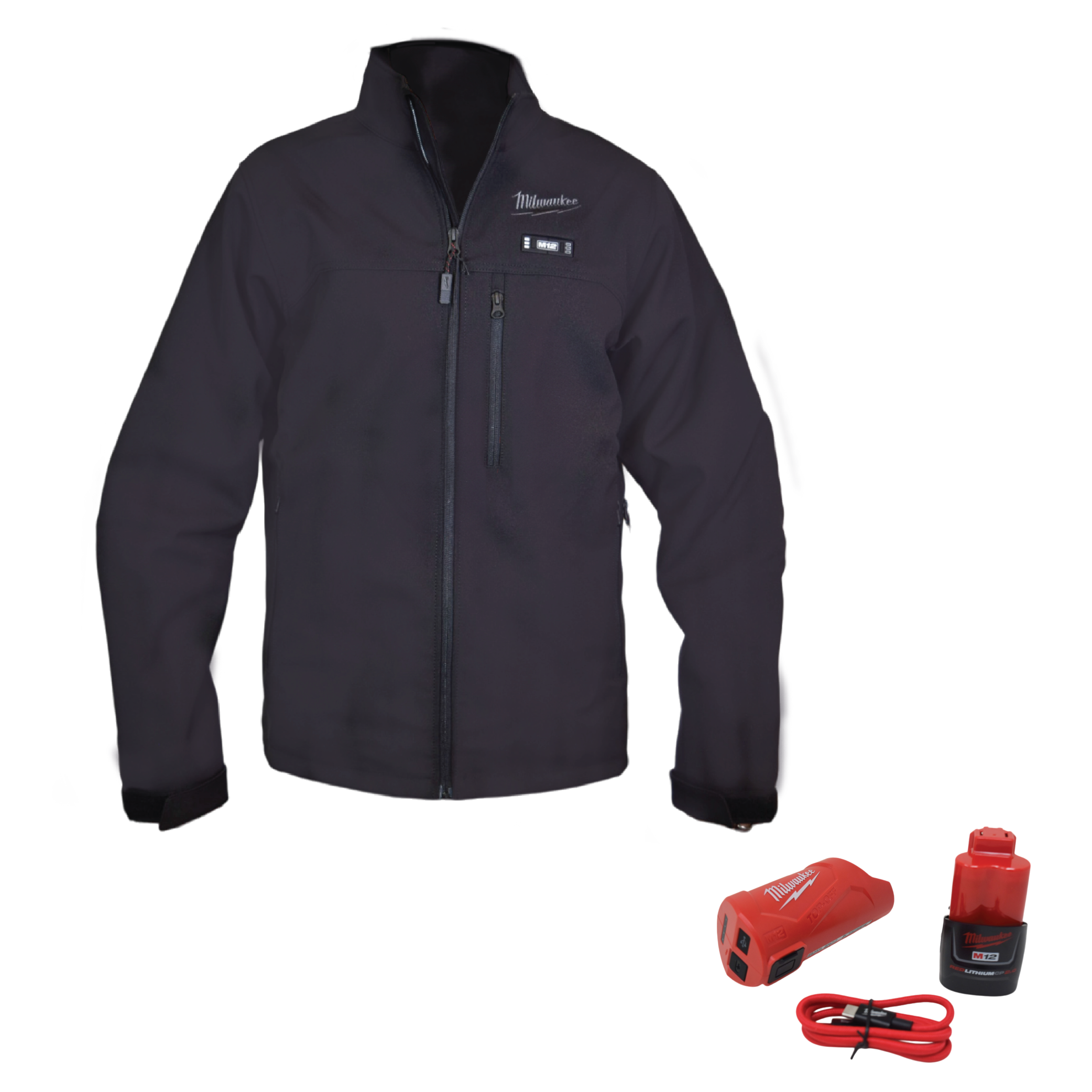 Milwaukee M12 beheizbares Jackenset (schwarz) - Größe 2XL - Bild 1 von 7