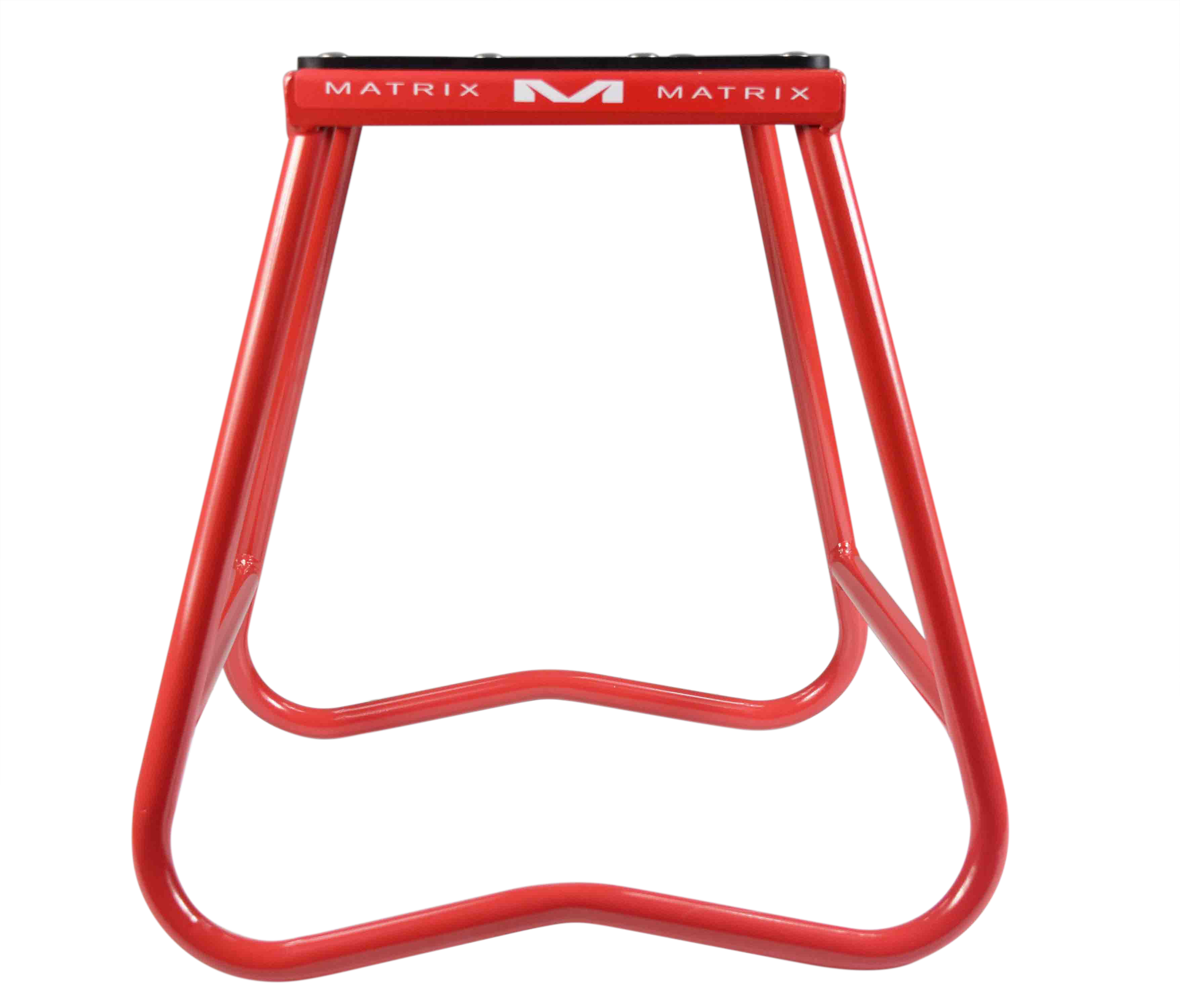 Soporte de acero Matrix Concepts C1 con diseño anti-roca para motos de tierra (rojo) - Imagen 3 de 9