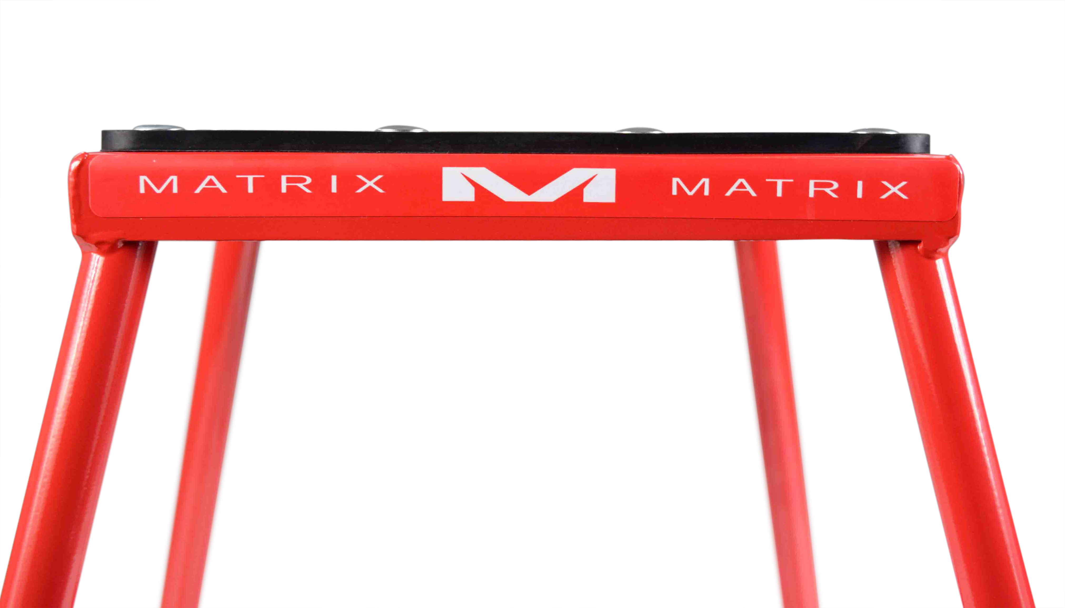 Soporte de acero Matrix Concepts C1 con diseño anti-roca para motos de tierra (rojo) - Imagen 4 de 9