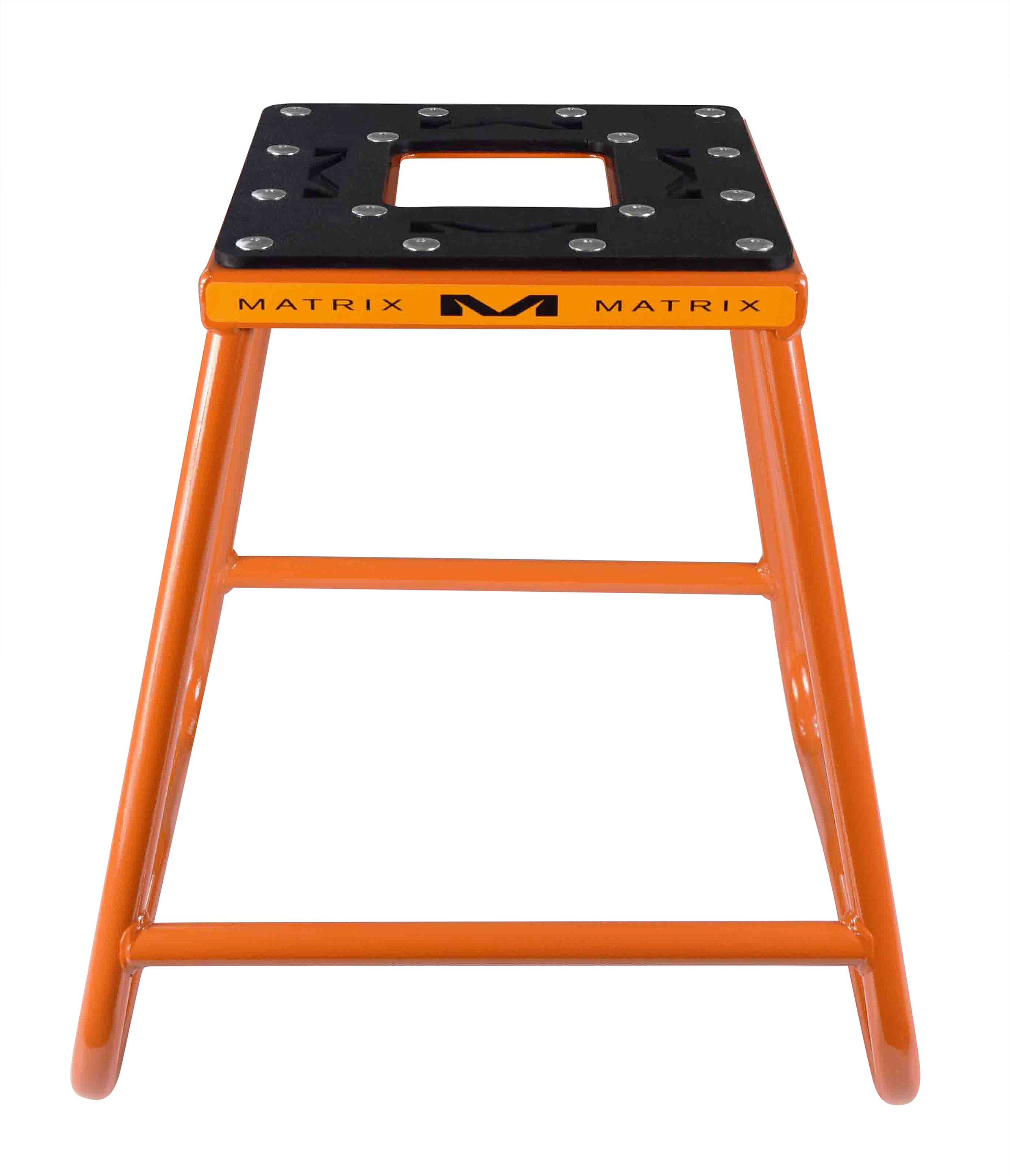 Soporte de acero Matrix Concepts C1 con diseño anti-roca para motos de tierra (naranja) - Imagen 10 de 10
