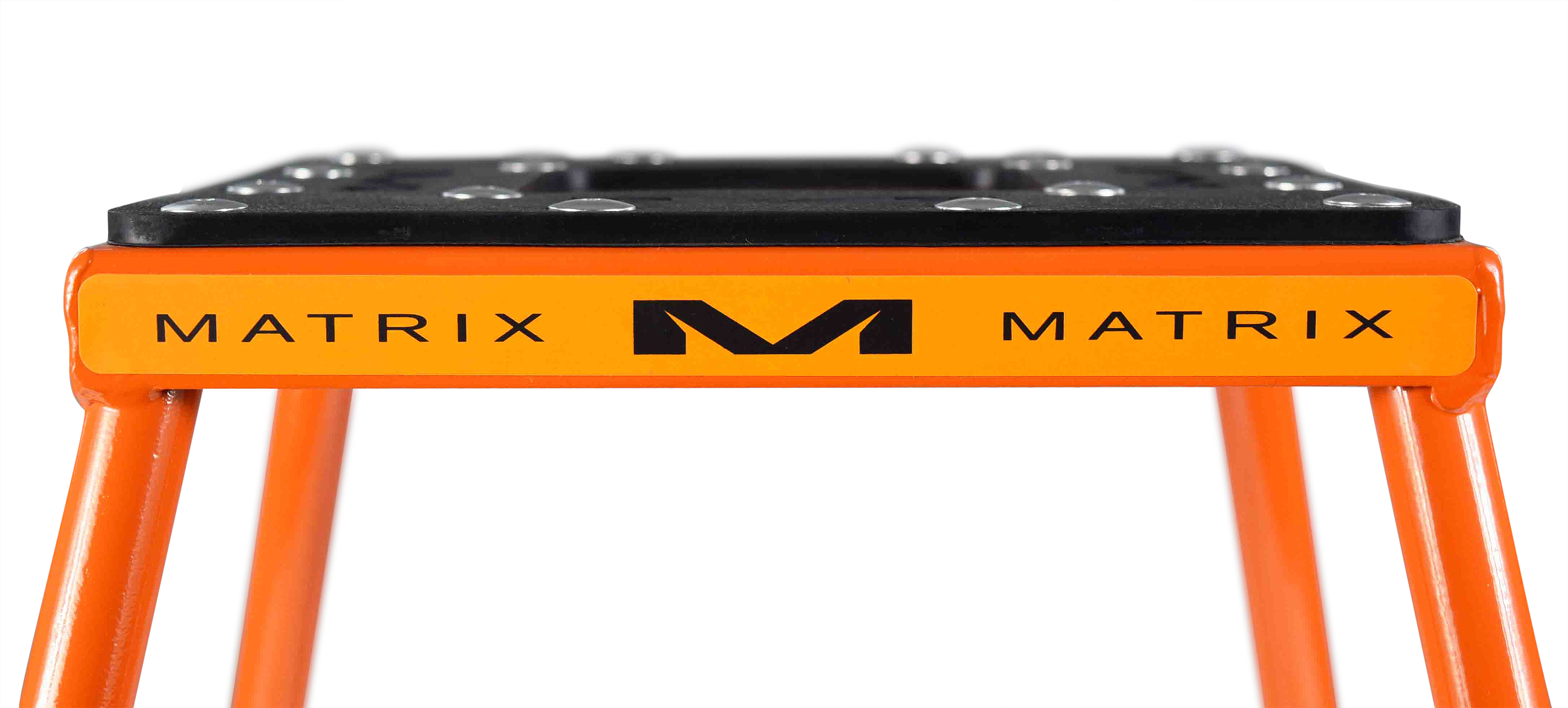 Soporte de acero Matrix Concepts C1 con diseño anti-roca para motos de tierra (naranja) - Imagen 5 de 10