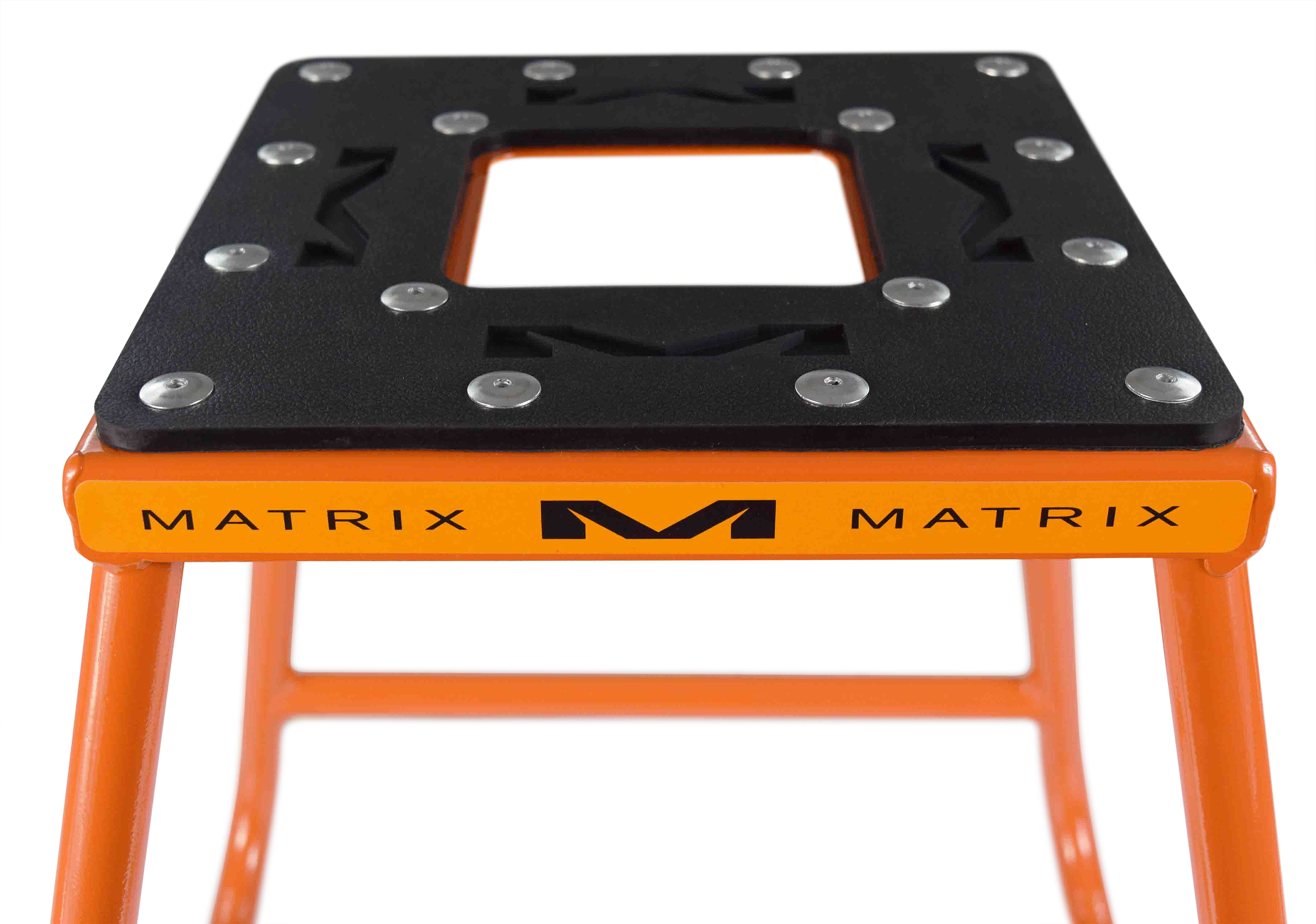 Soporte de acero Matrix Concepts C1 con diseño anti-roca para motos de tierra (naranja) - Imagen 7 de 10