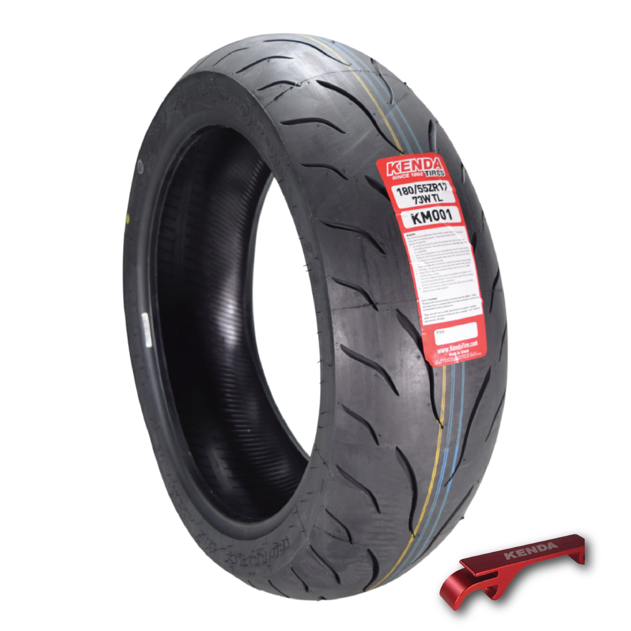 Kenda KM1 180/55ZR17 Sport Touring Motorcycle Tire 73W w/ Keychain