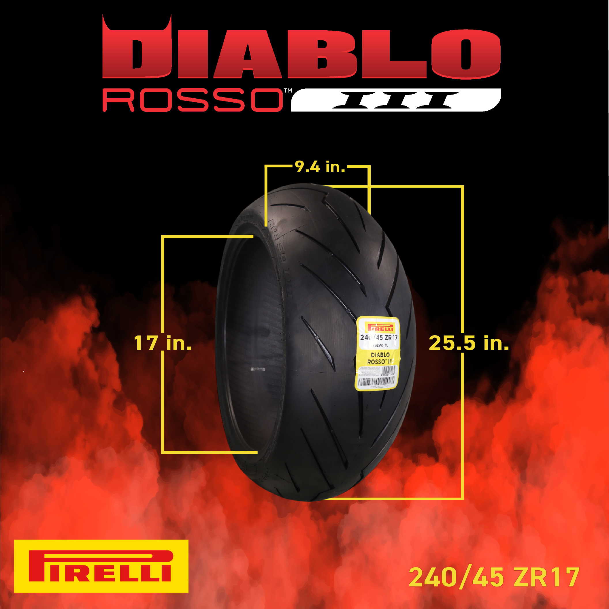 パーツ Pirelli Diablo Rosso Corsa 120/70ZR17 DIABLO ROSSO™ IV CORSA Front 120/70 ZR 17 M/C (58W) TL | Pirelli