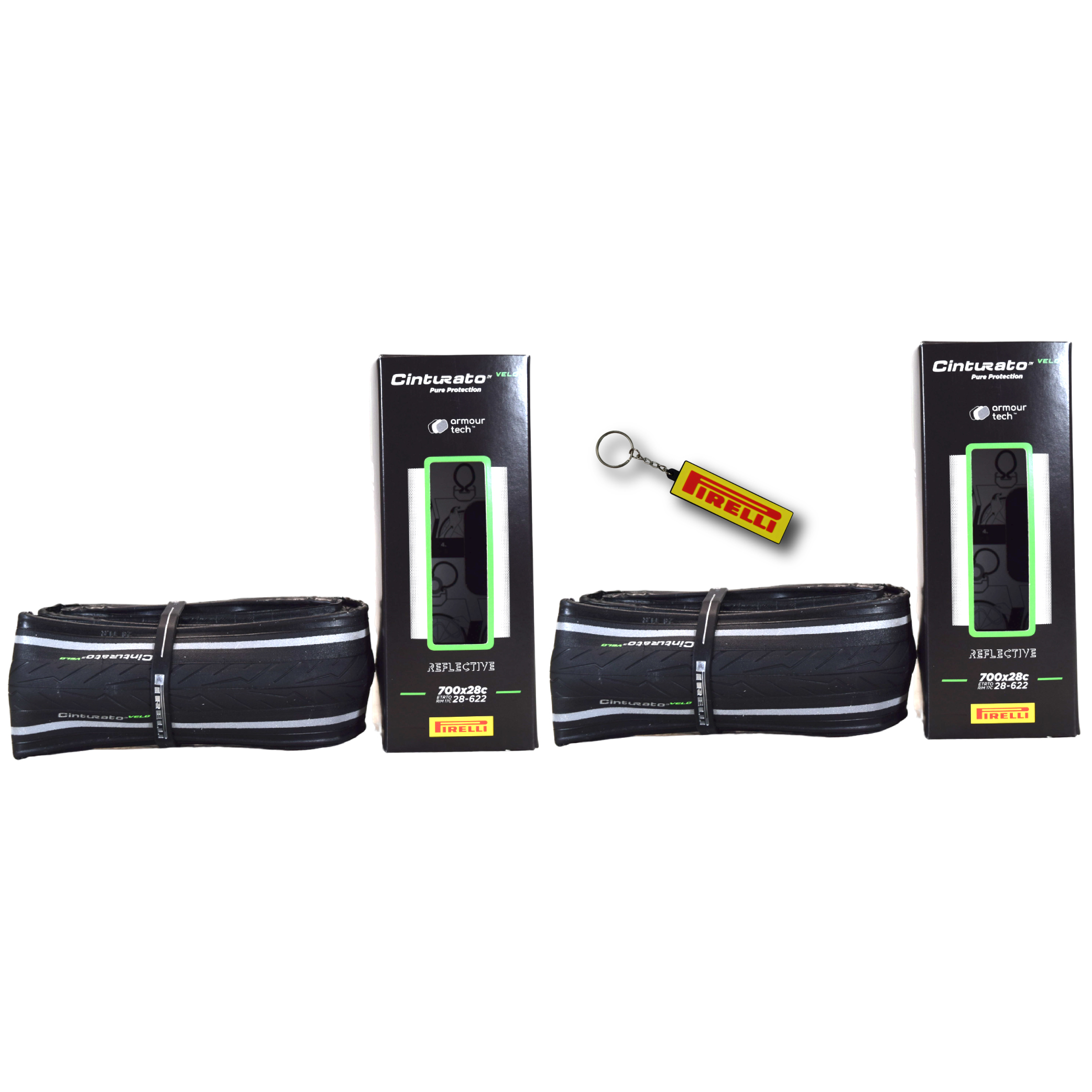 Pirelli Cinturato Velo TLR Refl. – Striscia Riflettente Per Bici, Misura 28-622 / 28x1.1