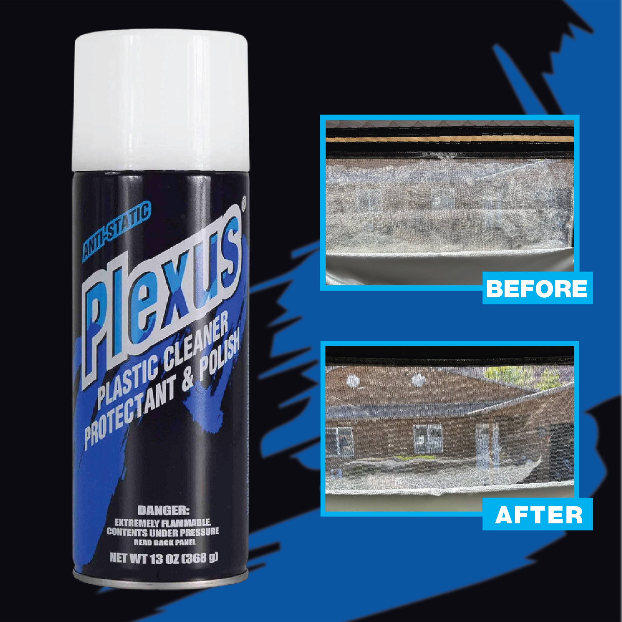 Plexus Plastic Cleaner Protectant & Polish 13oz Made in USA w