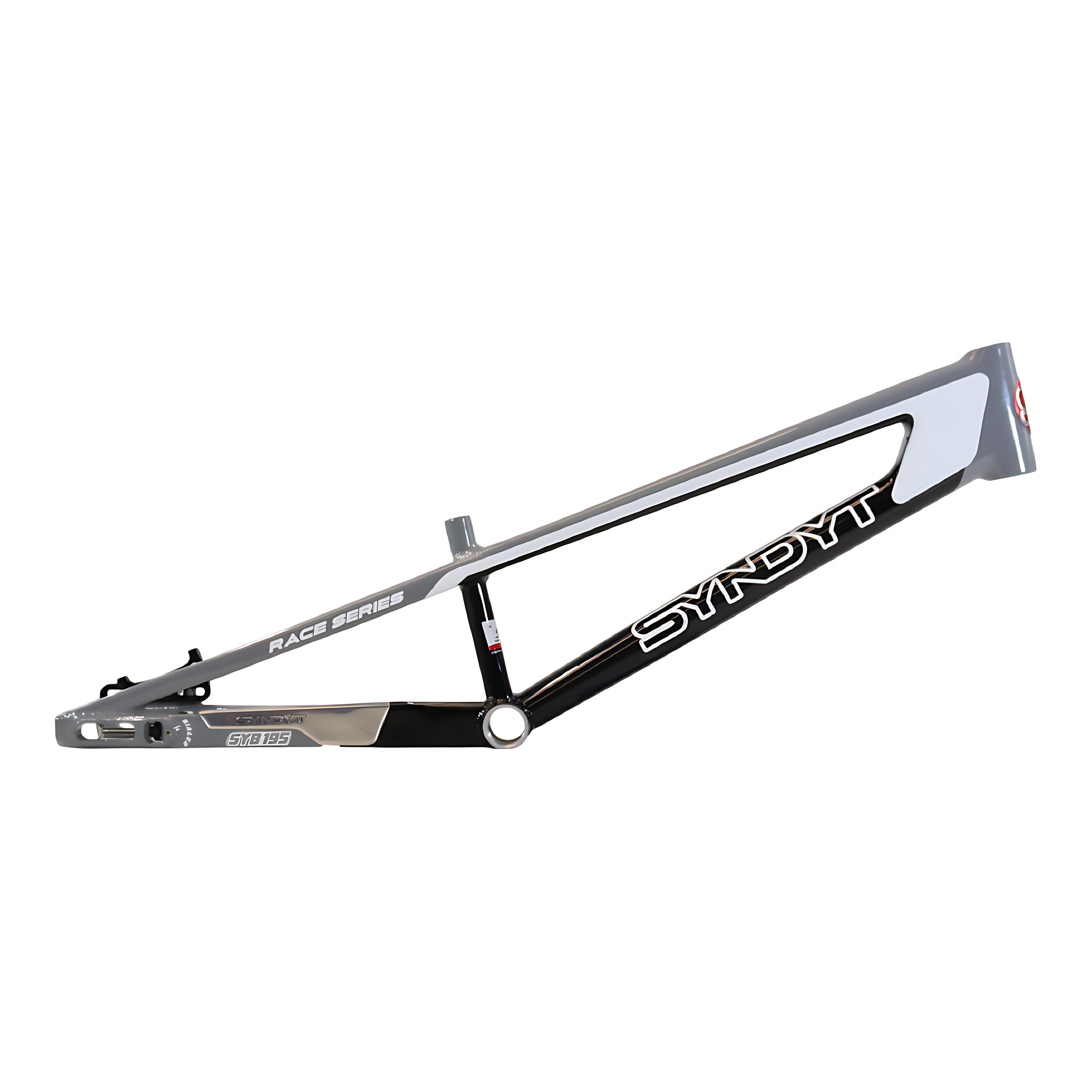 SYNDYT 19.5” Expert BMX Racing Bike Frame Aluminum 3 lb Gray