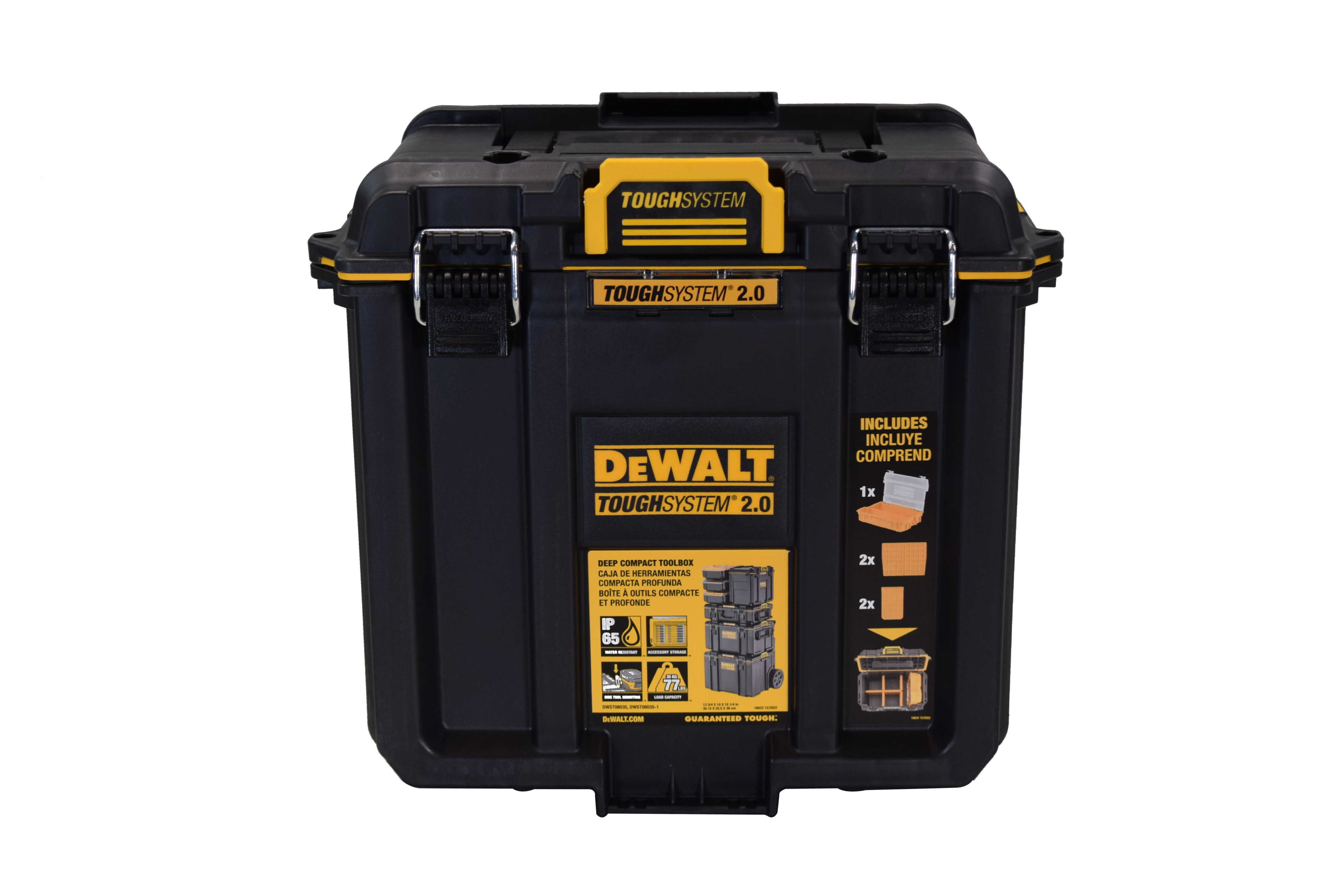 DEWALT DWST08035 15.25 in. ToughSystem 2.0 Compact Deep Tool Box